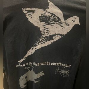 “The house of the wicked will be overthrown.” T-shirt in GUC